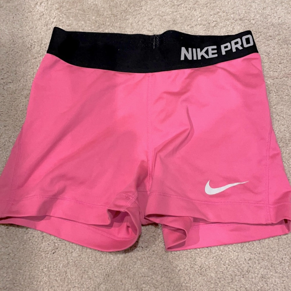 Nike Pro small pink spandex shorts